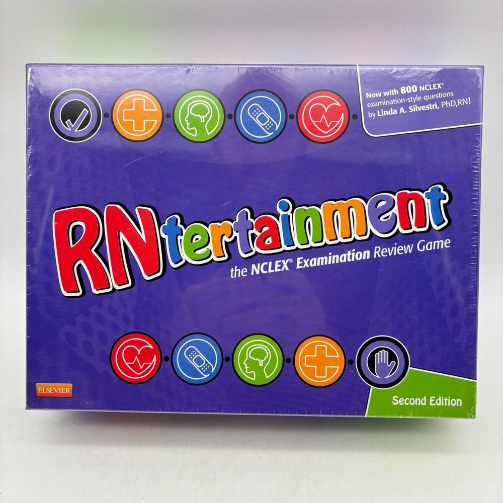 Rntertainment NCLEX-RN Examination Review Game SEALED Linda Ann Silvestri 2nd